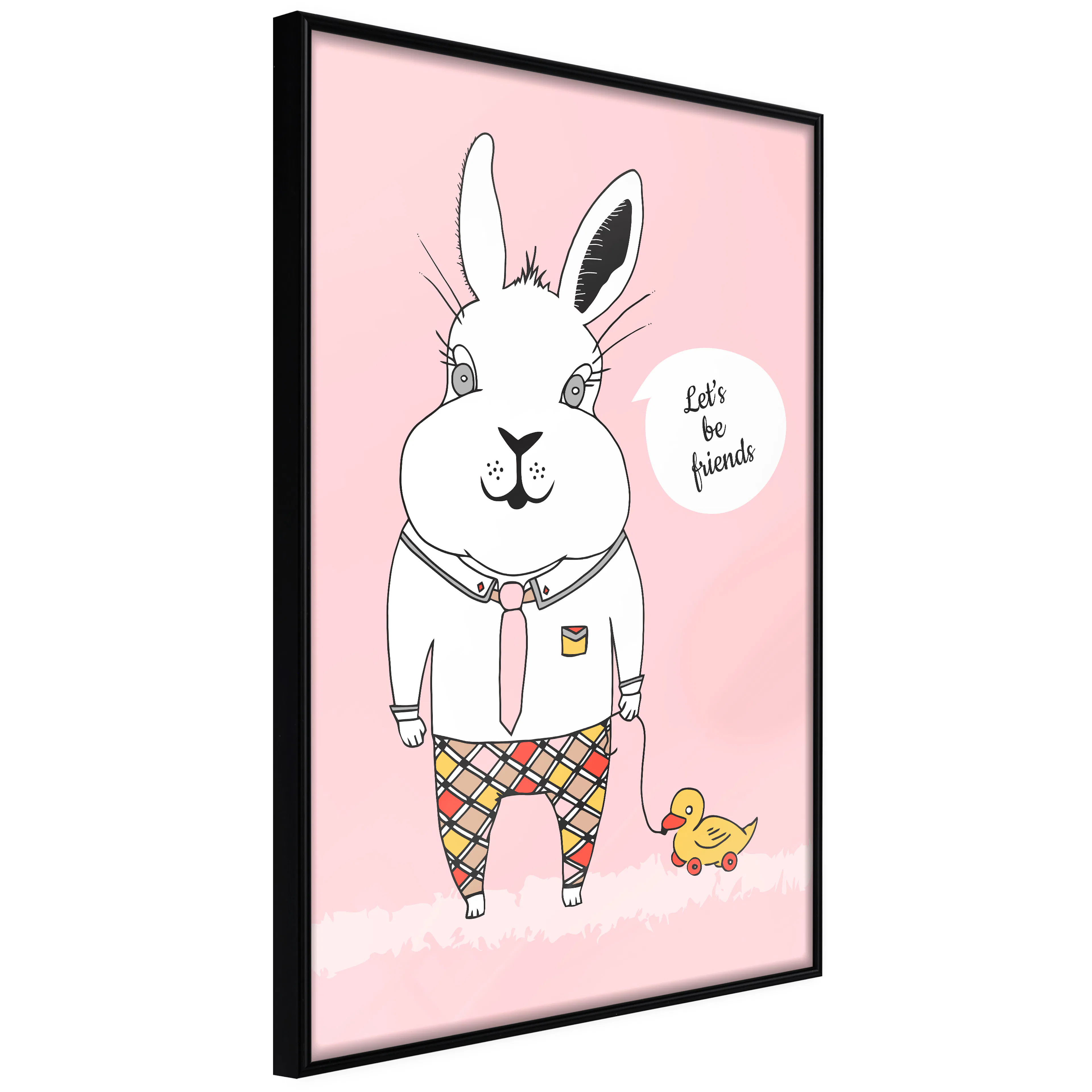 Affisch - Rabbit's Friend [Poster] 20x30 Svart ram, 20x30 cm