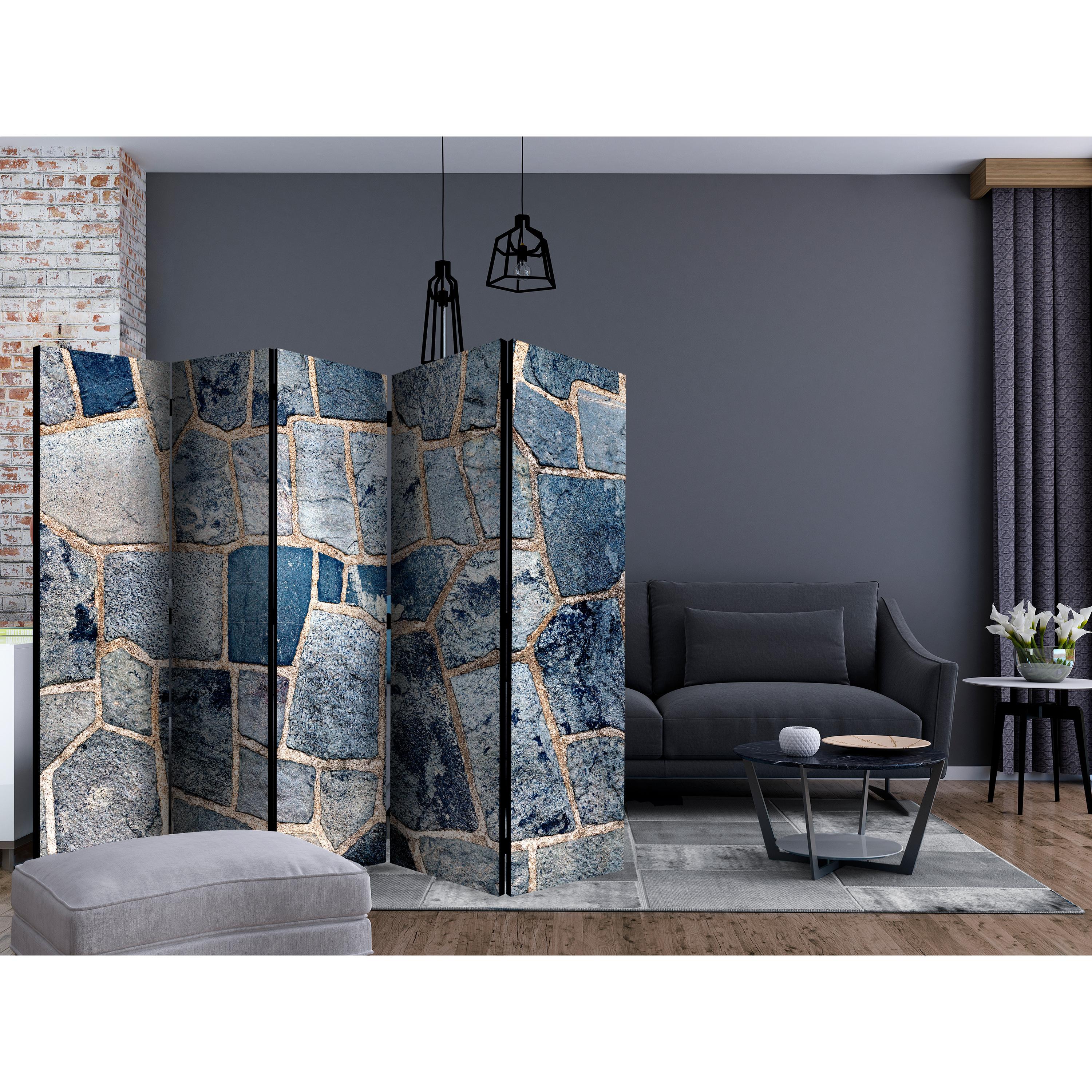 Rumsavdelare Skärmvägg Arkiio Sapphire Stone II 225x172 cm