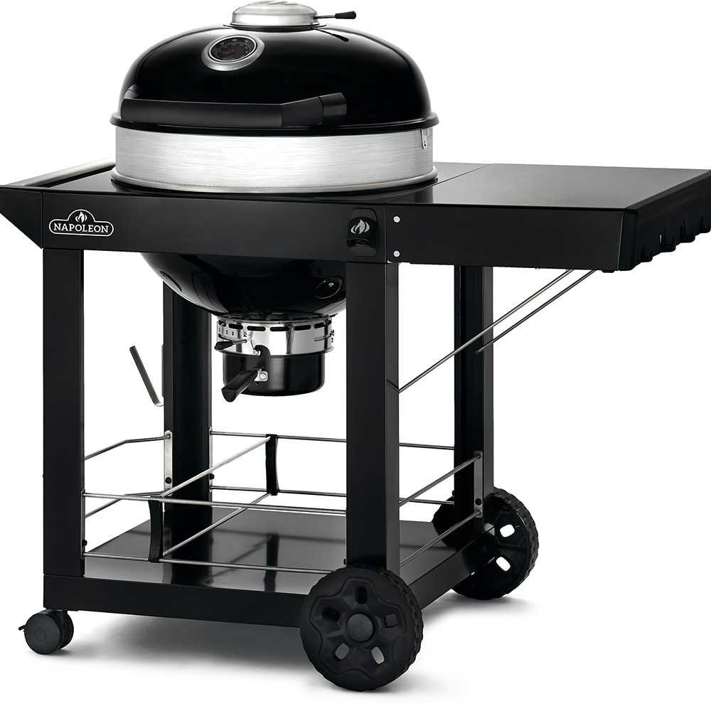 Kolgrill Napoleon PRO22K-C-3 Svart Klotgrill med Gjutjärnsgaller & Integrerad Termometer