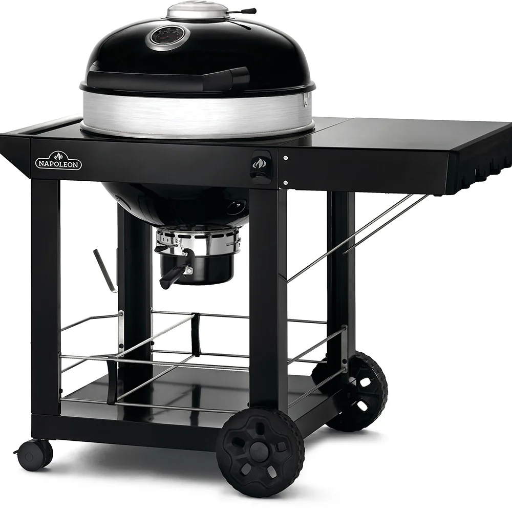 Kolgrill Napoleon PRO22K-C-3 Svart Klotgrill med Gjutjärnsgaller & Integrerad Termometer