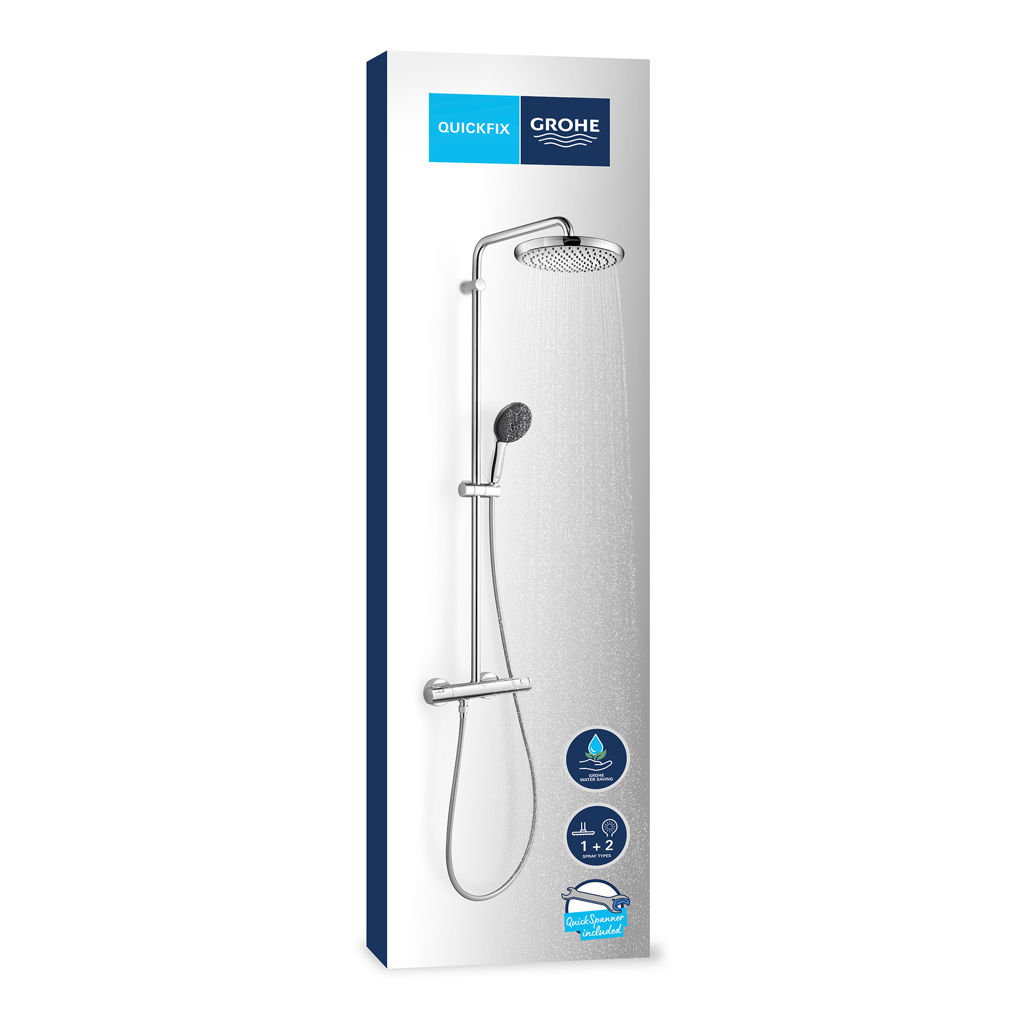Vitalio Start 250 duschsystem 9,5l Krom