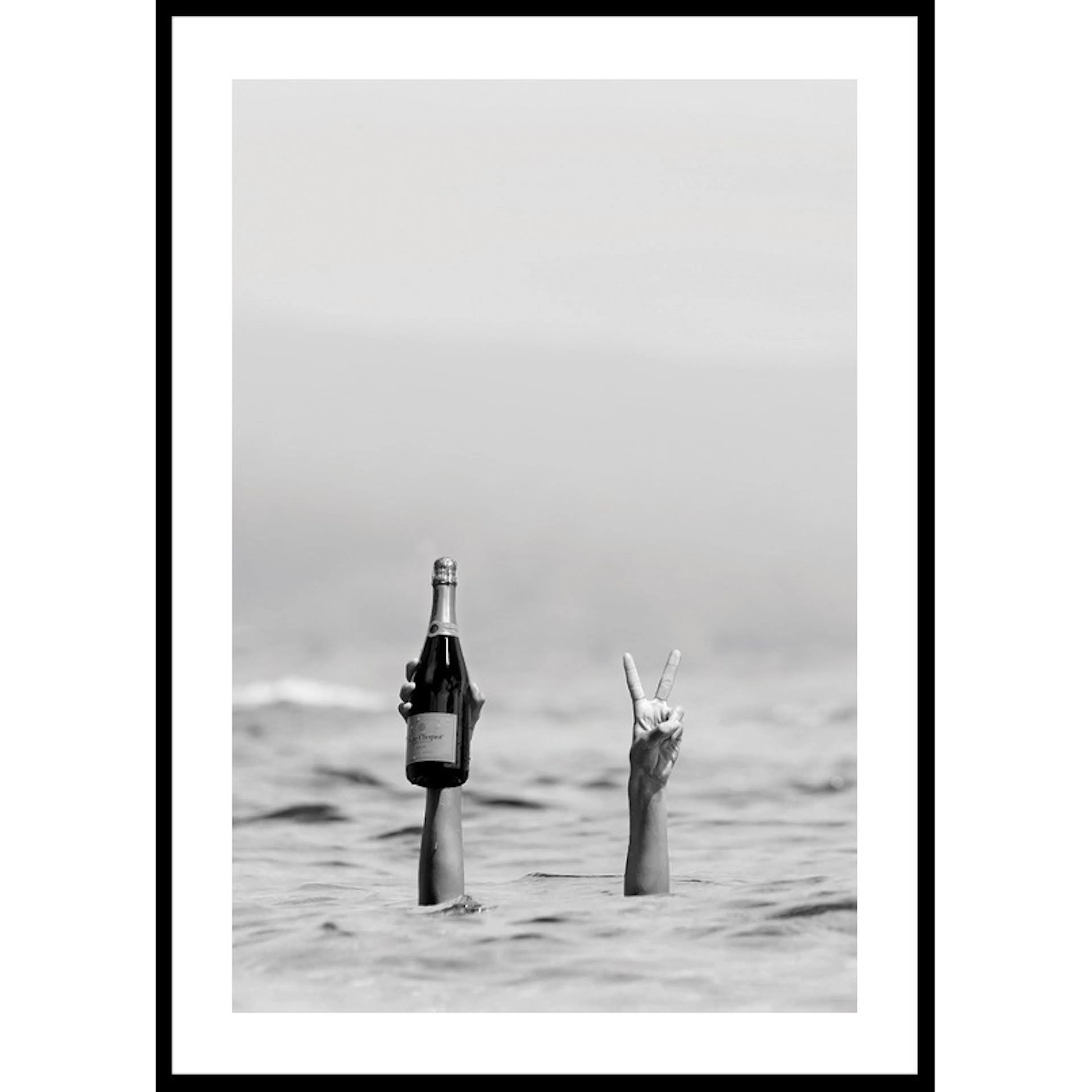 Champagne Victory B&W 50x70 50x70 cm