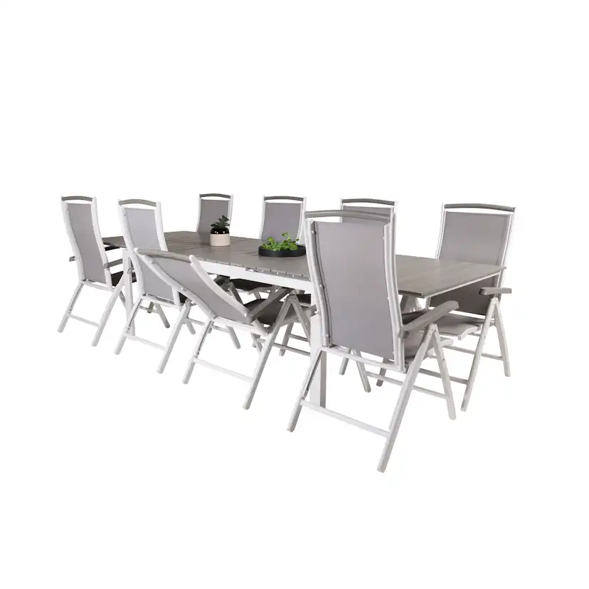 Matgrupp Venture Home Lova 224/324 med 8 Albany Stolar