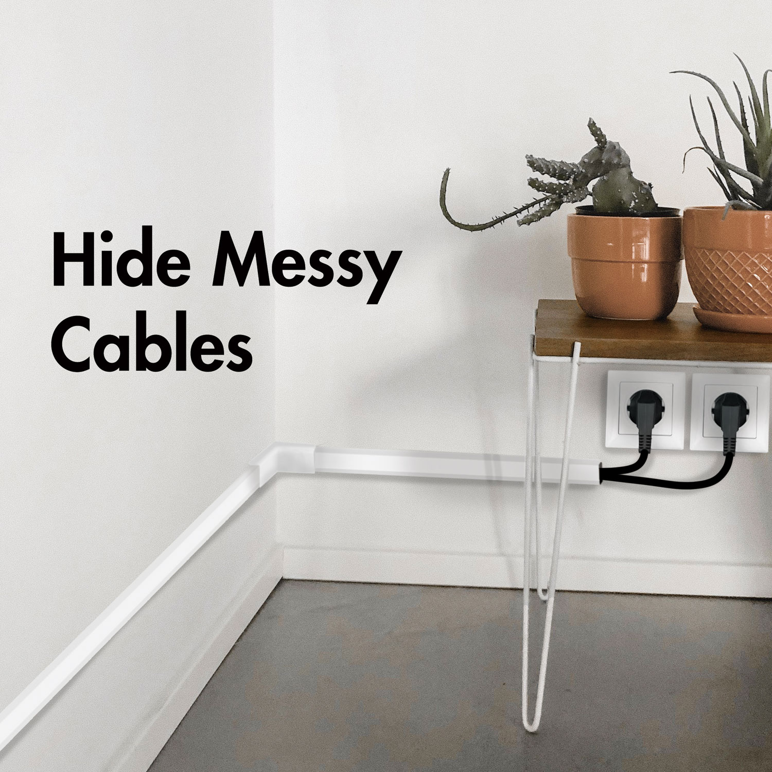 Kabelkanal LogiLink Vit Väggmonterad Kit 67 Delar för Hem och Kontor