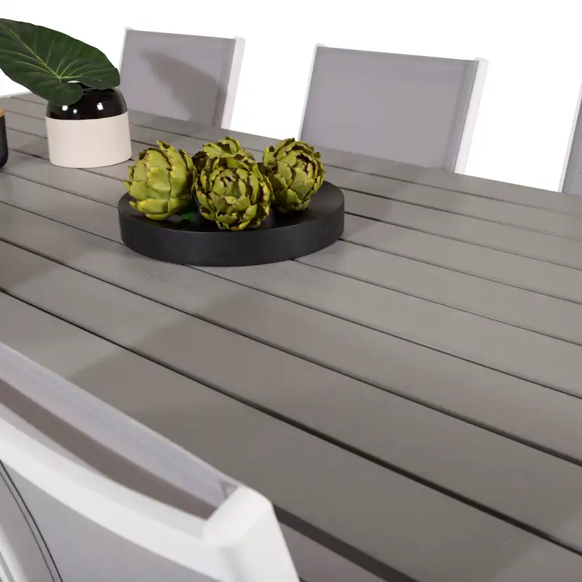 Matgrupp Utomhus Venture Home Bront 205 med 6 Pincy Trädgårdsstolar