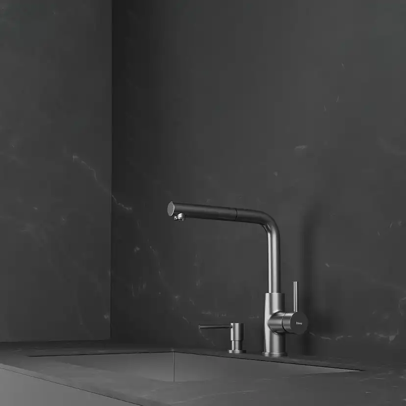 Diskmedelspump Scandtap Steel Clean Dispenser