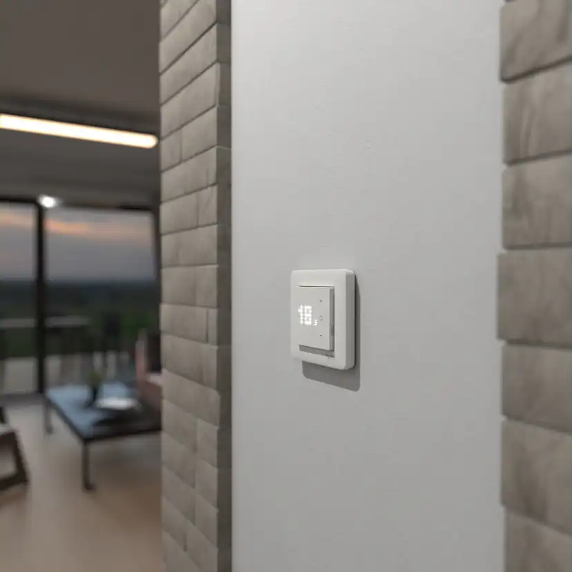Uppkopplad Termostat Schneider Electric Exxact för Rum/golv Elektronisk 16A kan Styras via Wiser-appen Zigbee 3.0