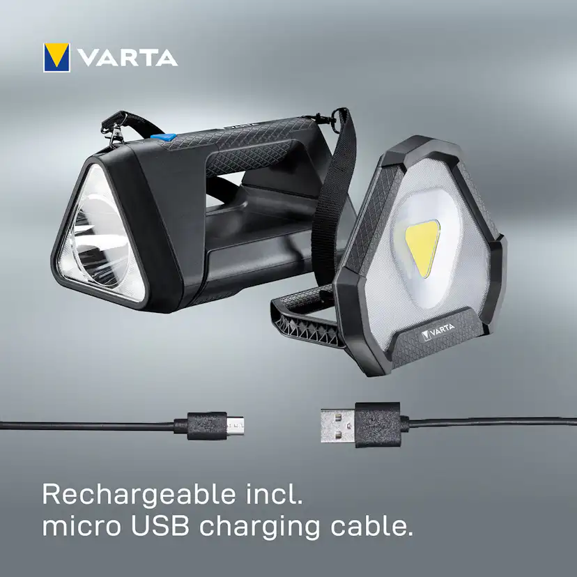 Arbetsbelysning Varta Work Flex Stadium Light Uppladdningsbar IP54