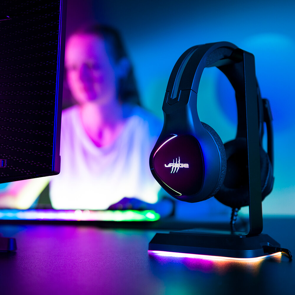 Ställ uRage Afk 300 Till Gaming Headset Med Belysning