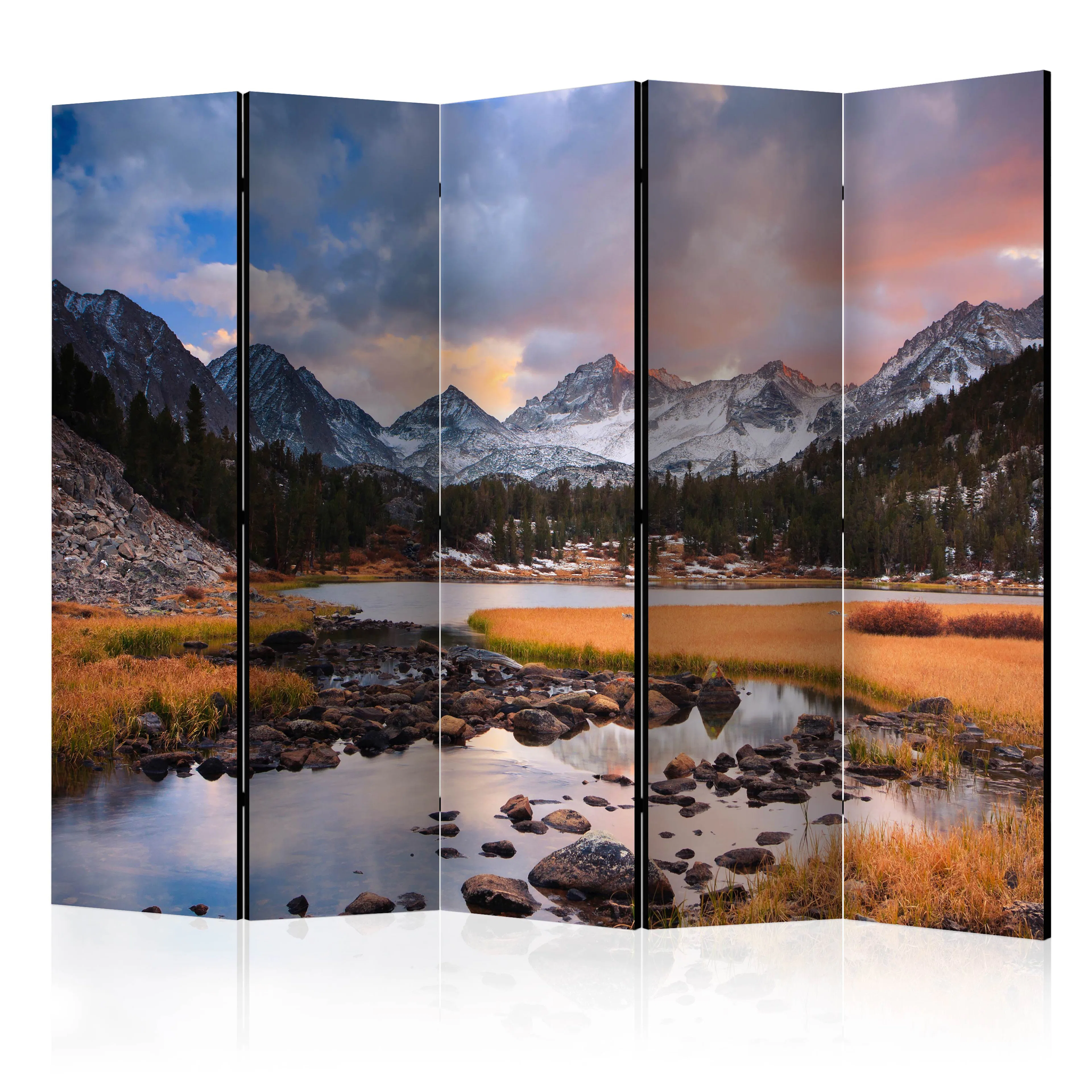 Rumsavdelare Skärmvägg Arkiio Amazing Mountain Landscape II 225x172 cm