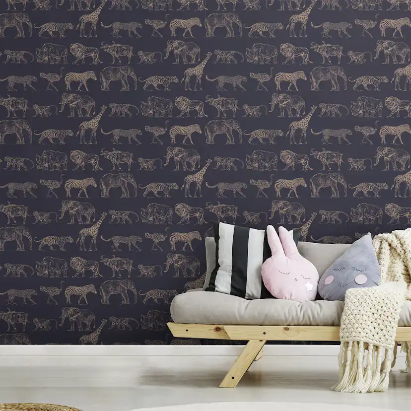 Tapet Boutique Safari Midnight