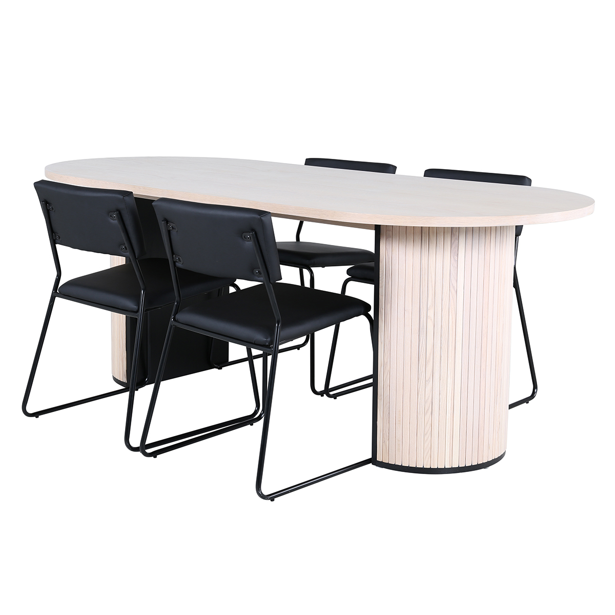 Matgrupp Venture Home Bianca matbord och Kungshamn matstol