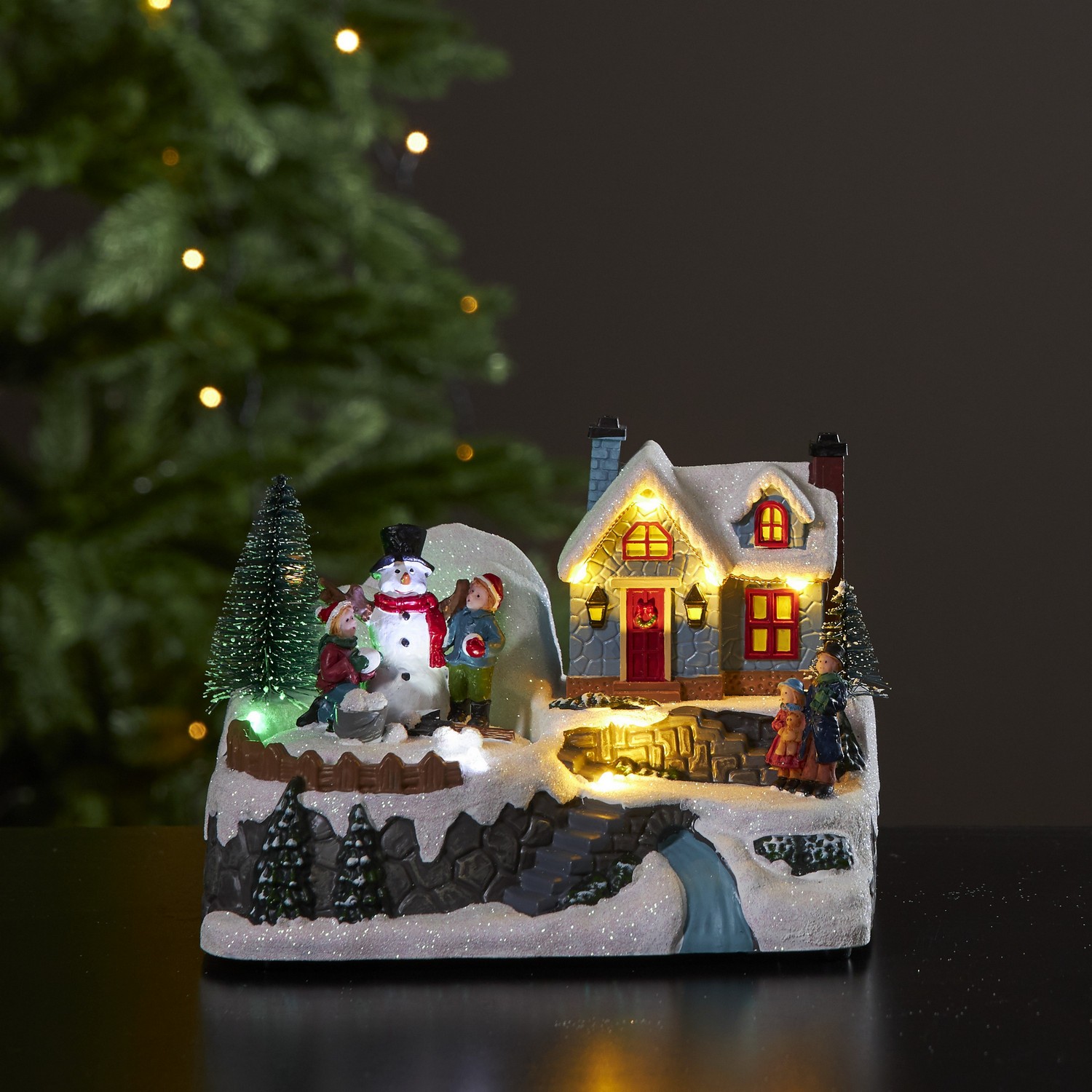 Julby Star Trading Winterville Hus Snögubbe