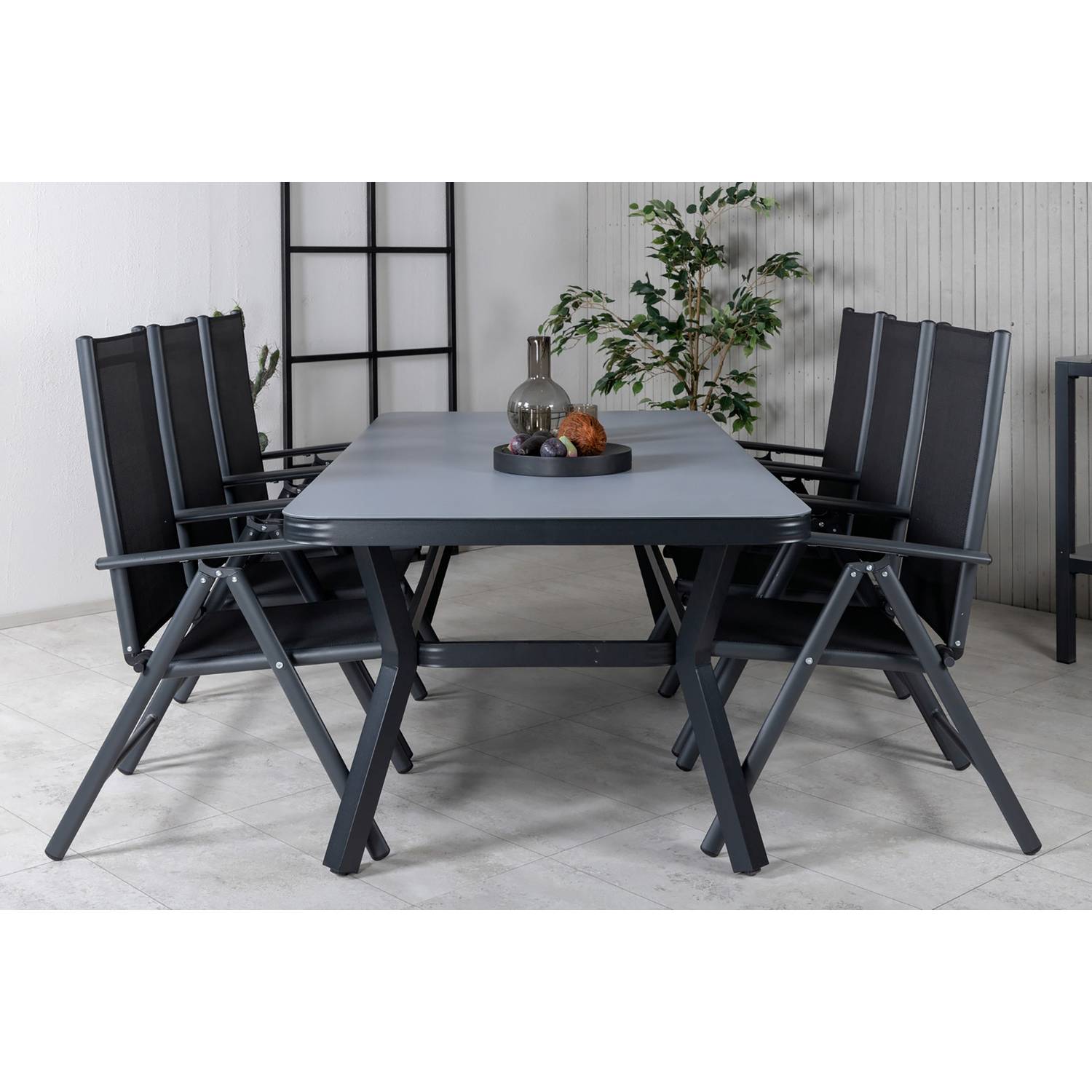 Matgrupp Venture Home Virya Matgrupp Utomhus 200cm med 6 Break Positionsstolar