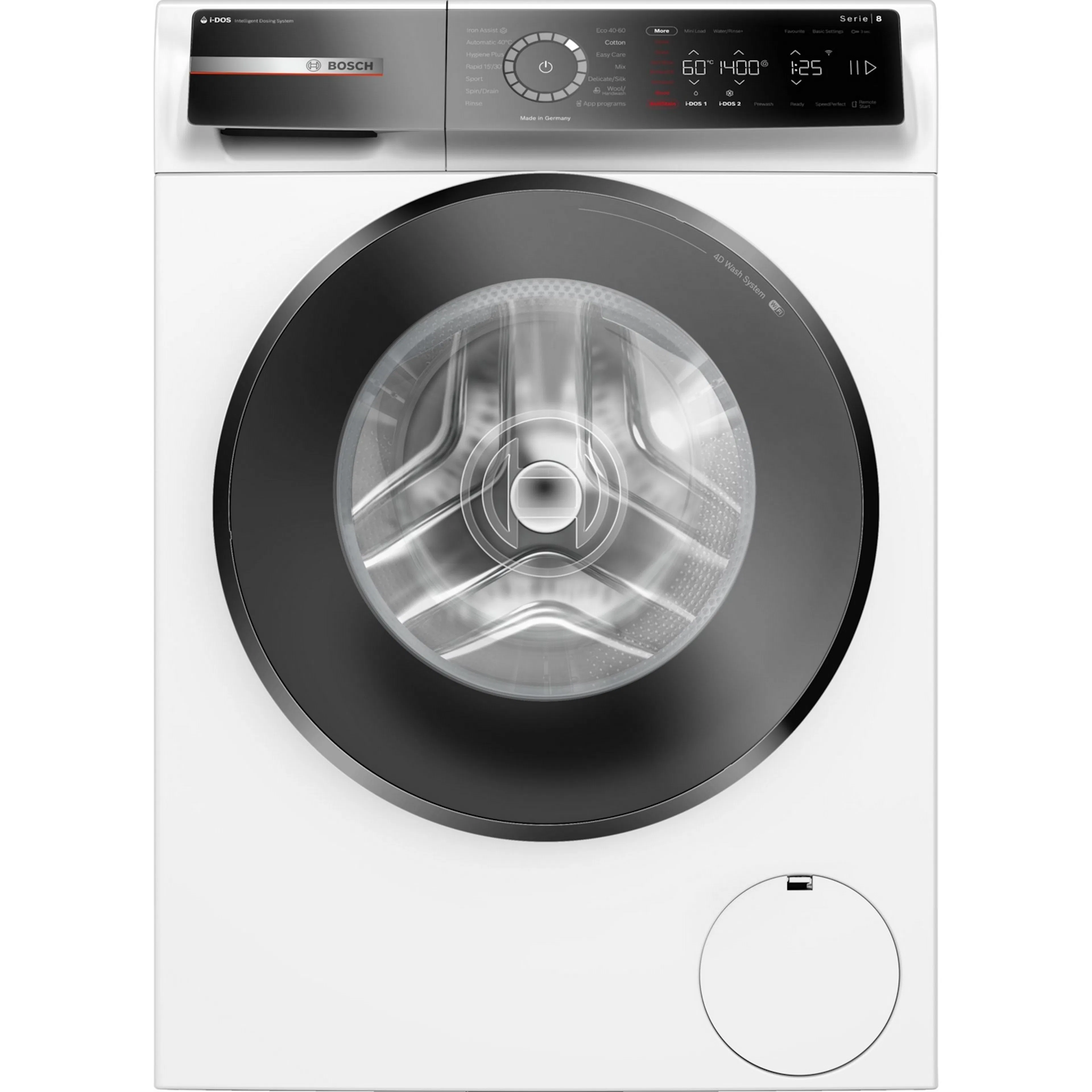 Tvättmaskin Bosch WGB244ALSN Serie 8 iDOS 2.0 Ånga Energiklass A