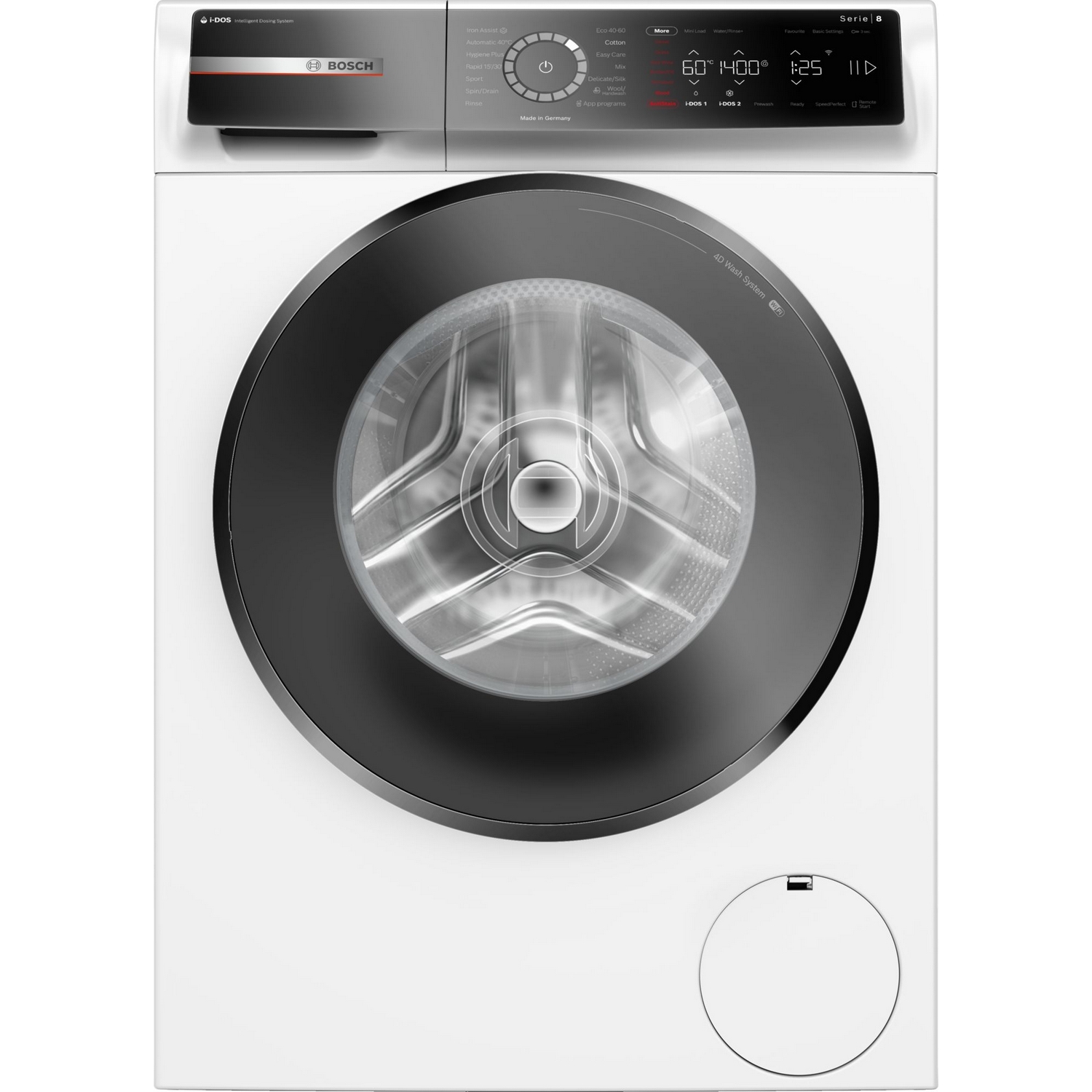 Tvättmaskin Bosch WGB244ALSN Serie 8 iDOS 2.0 Ånga Energiklass A
