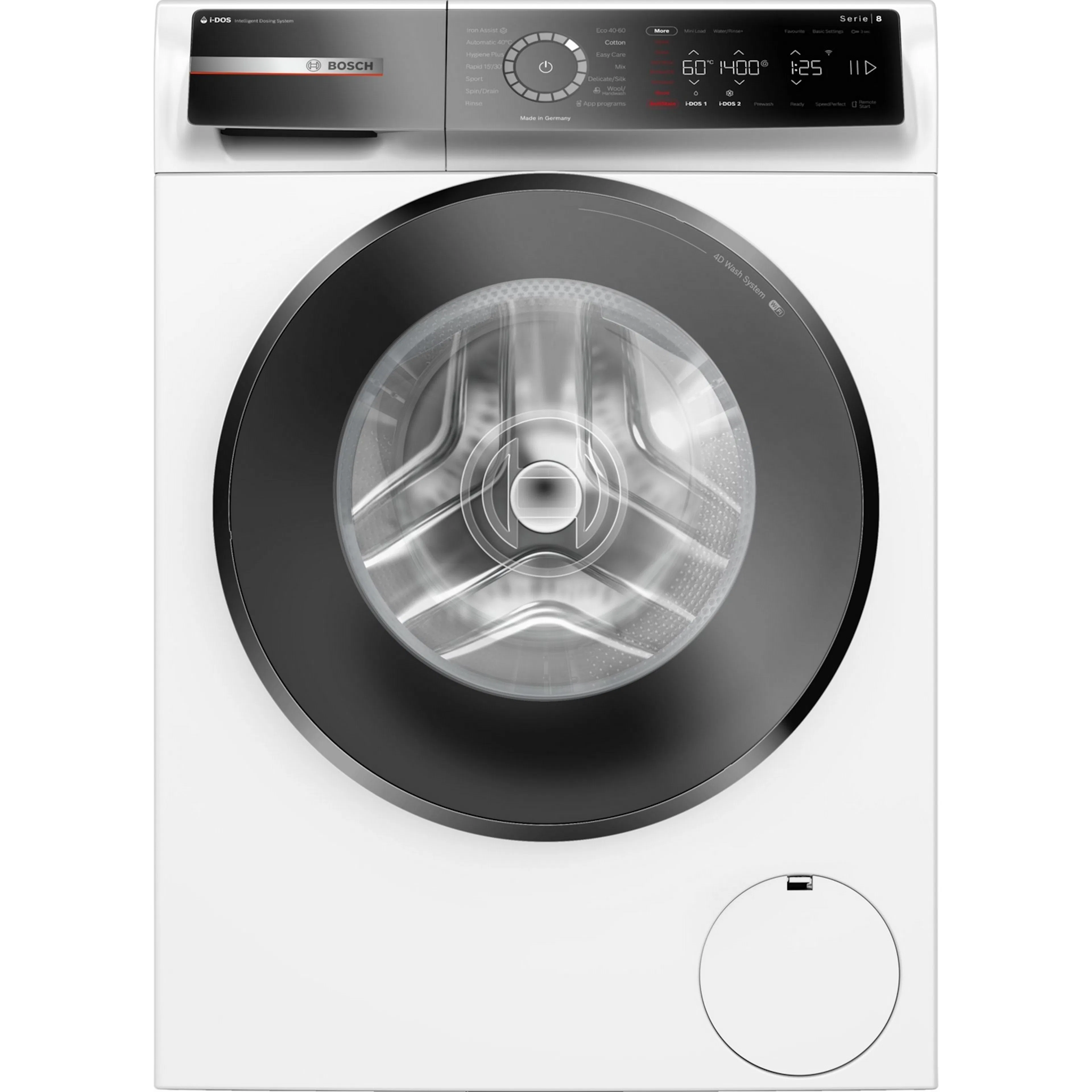 Tvättmaskin Bosch WGB244ALSN Serie 8 iDOS 2.0 Ånga Energiklass A