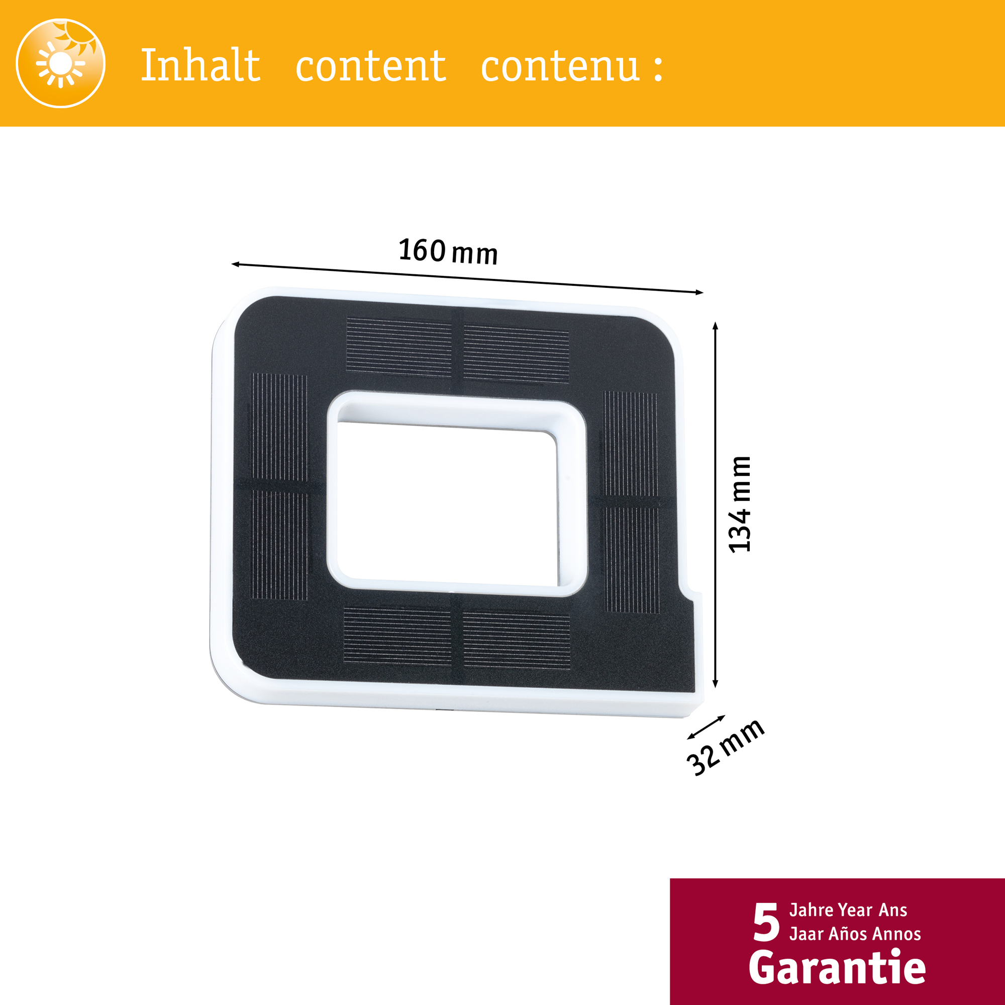 Fasadbelysning Solcell LED Paulmann Husnummer A-D med belysning inkl. utbytbart batteri IP44 Design: A