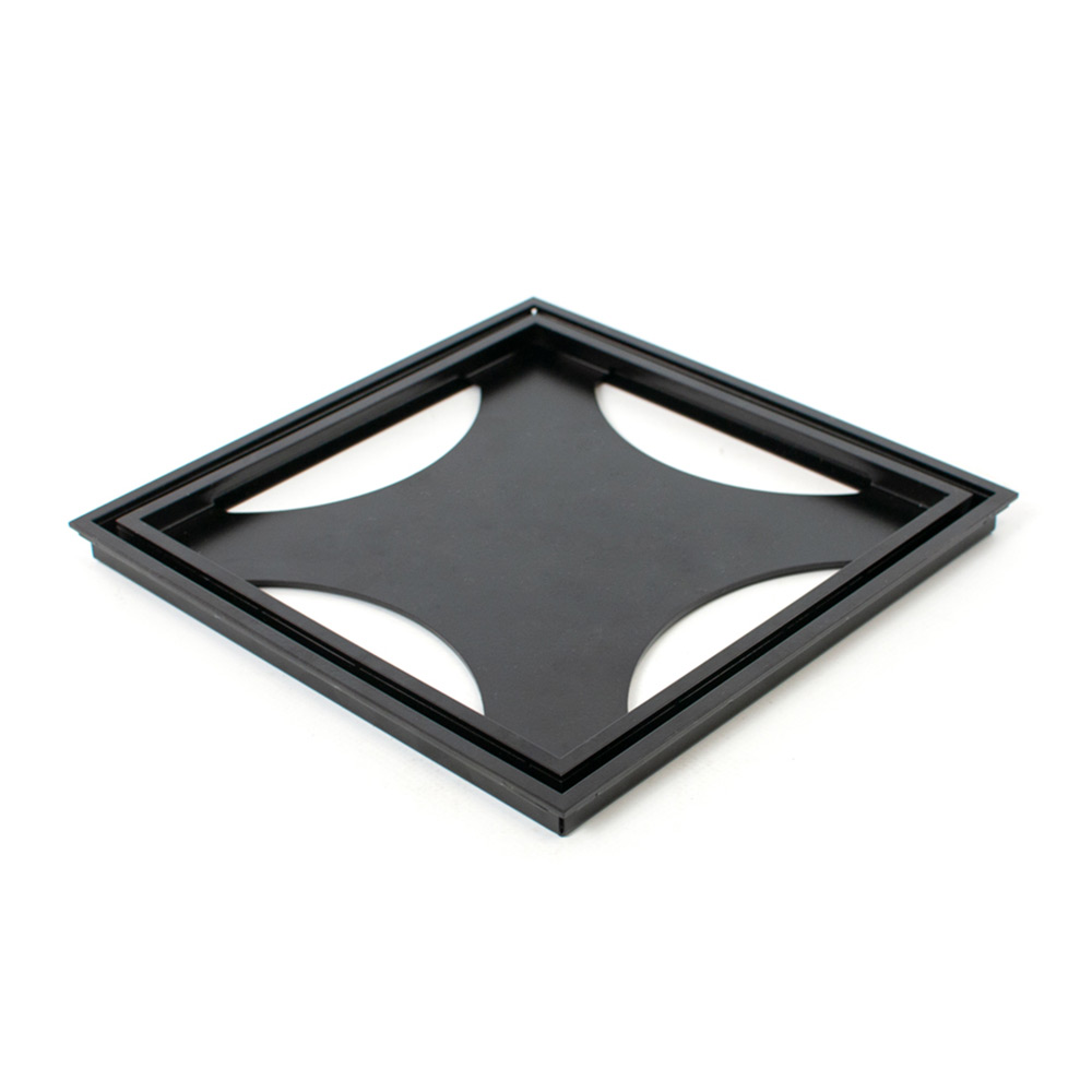Golvbrunnsil Tebo Tile in Frame 200 Svart