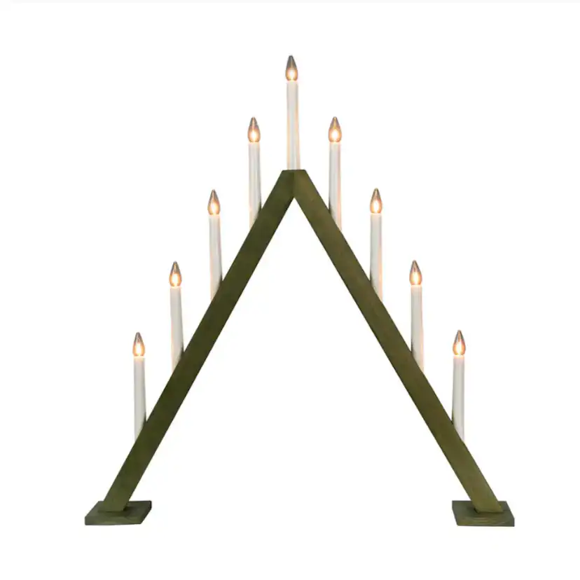Adventsljusstake Gnosjö Konstsmide 3940 Träljusstake 9 Ljus