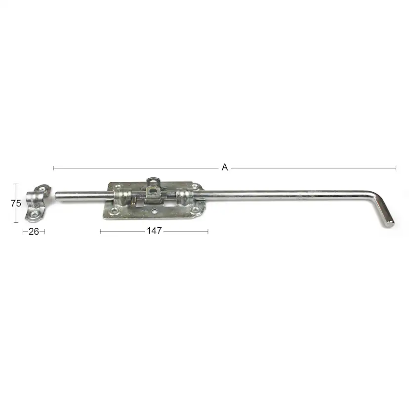 SKJUTREGEL HABO 495 MM VARMGALV 495 mm