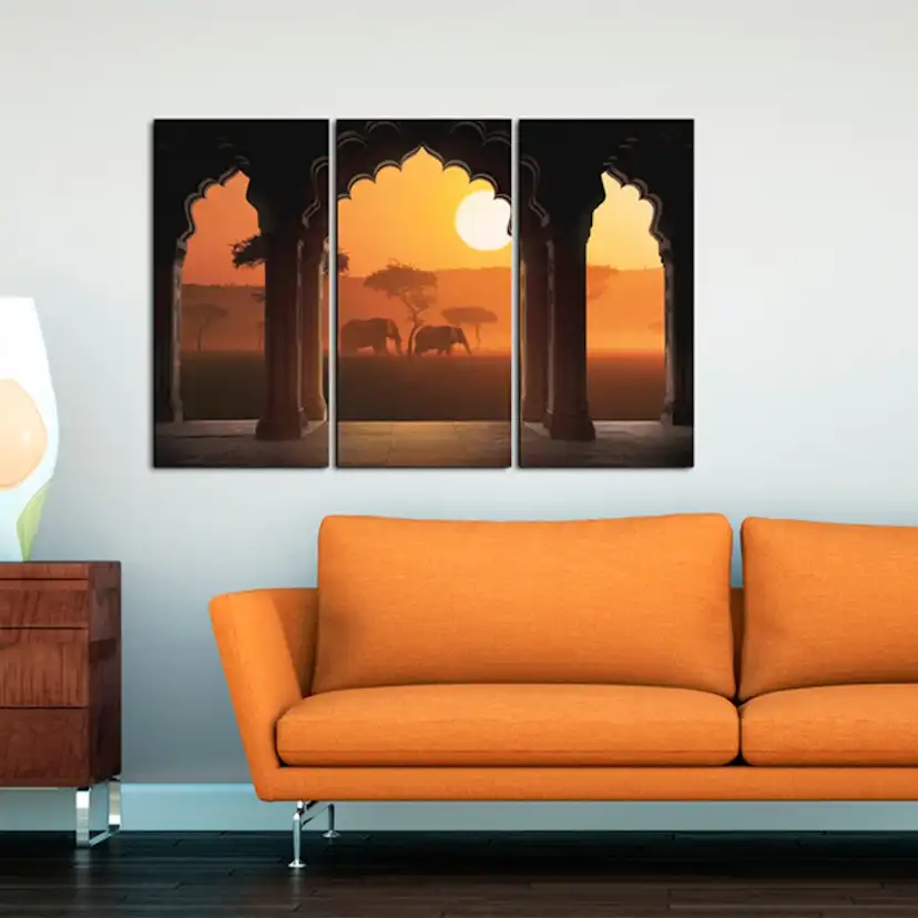 Tavla Arkiio The Tranquillity Of Africa Triptych