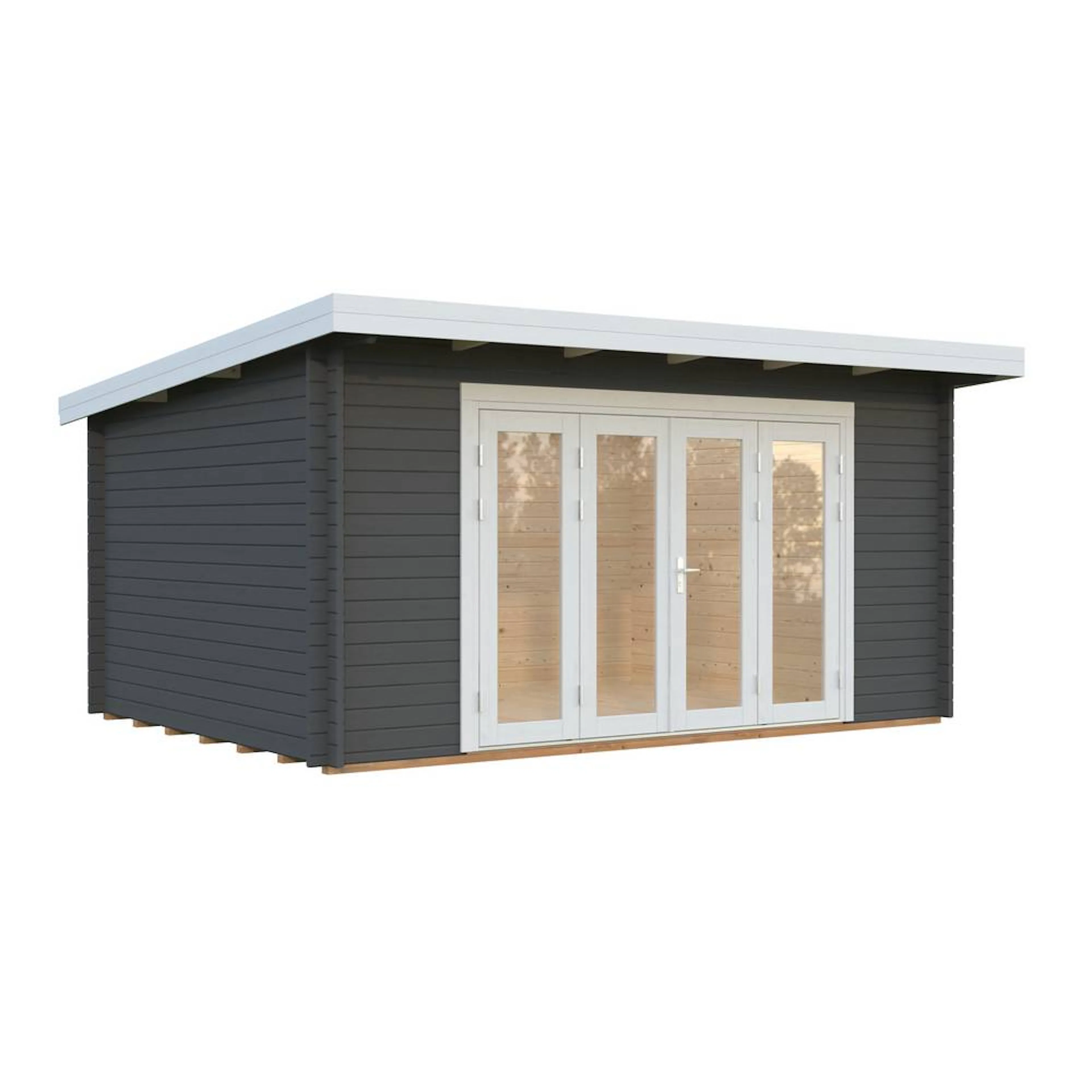 Lea 14,2 m2 Bifold PNT7012W2 Mörkgrå/Vit
