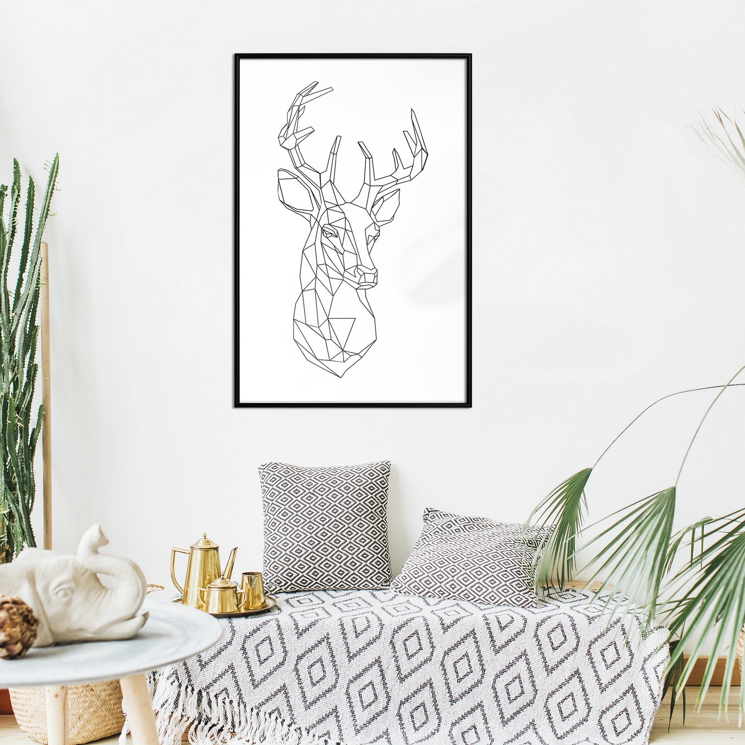 Poster Artgeist Affisch Geometric Deer