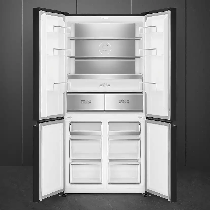 Kombinerad Kyl/Frys Smeg FQI60KD french door, Mörkt rostfritt stål