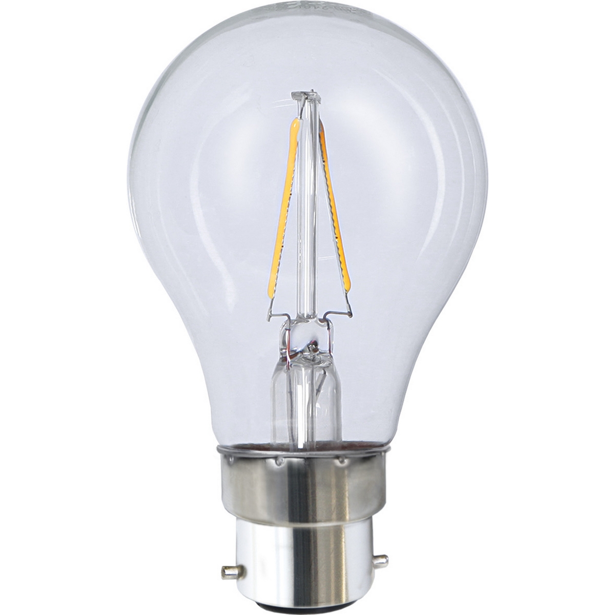 LED-lampa Star Trading Filament B22 A60 Klar 2W