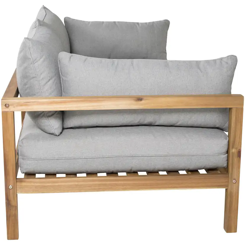 Loungesoffa Venture Home Moa Akacia/Grå, 2-Sits Utesoffa med Dyna