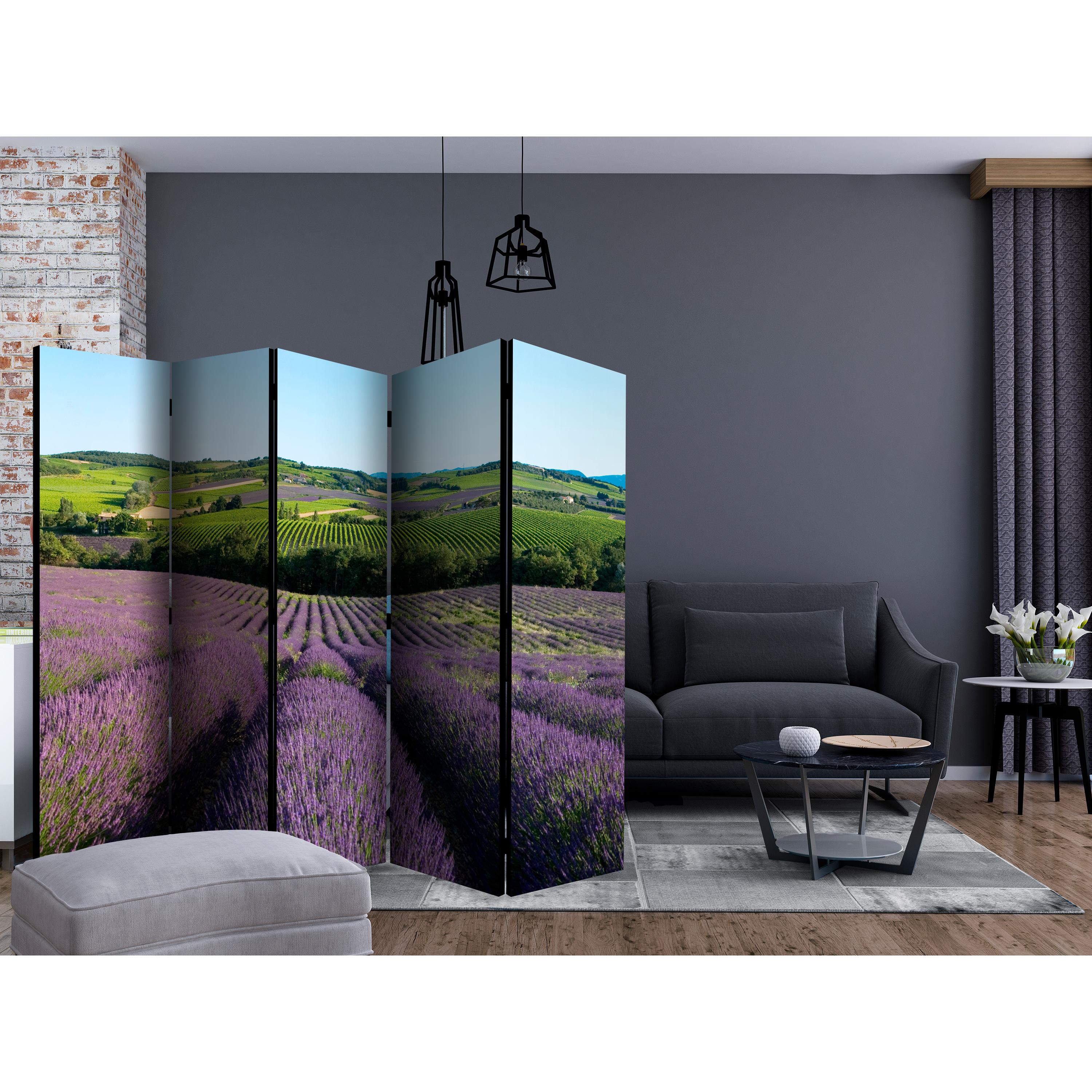 Rumsavdelare Skärmvägg Arkiio Lavender Fields II 225x172 cm