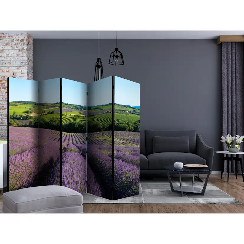Rumsavdelare Skärmvägg Arkiio Lavender Fields II 225x172 cm