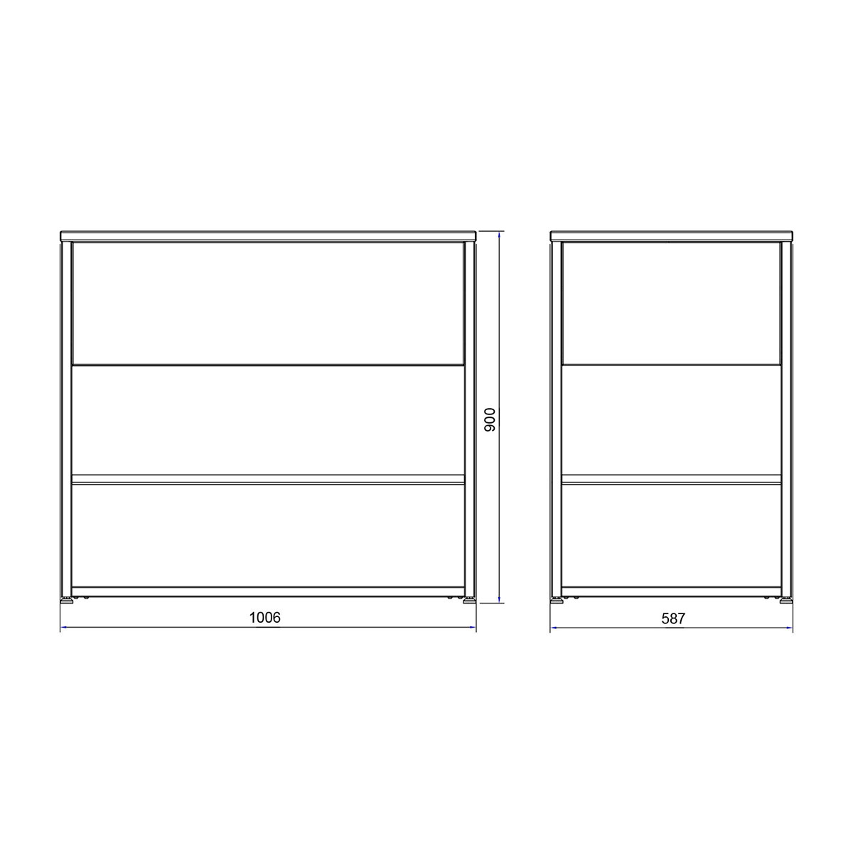 Lådmodul Skeldervik Stainless Countertop