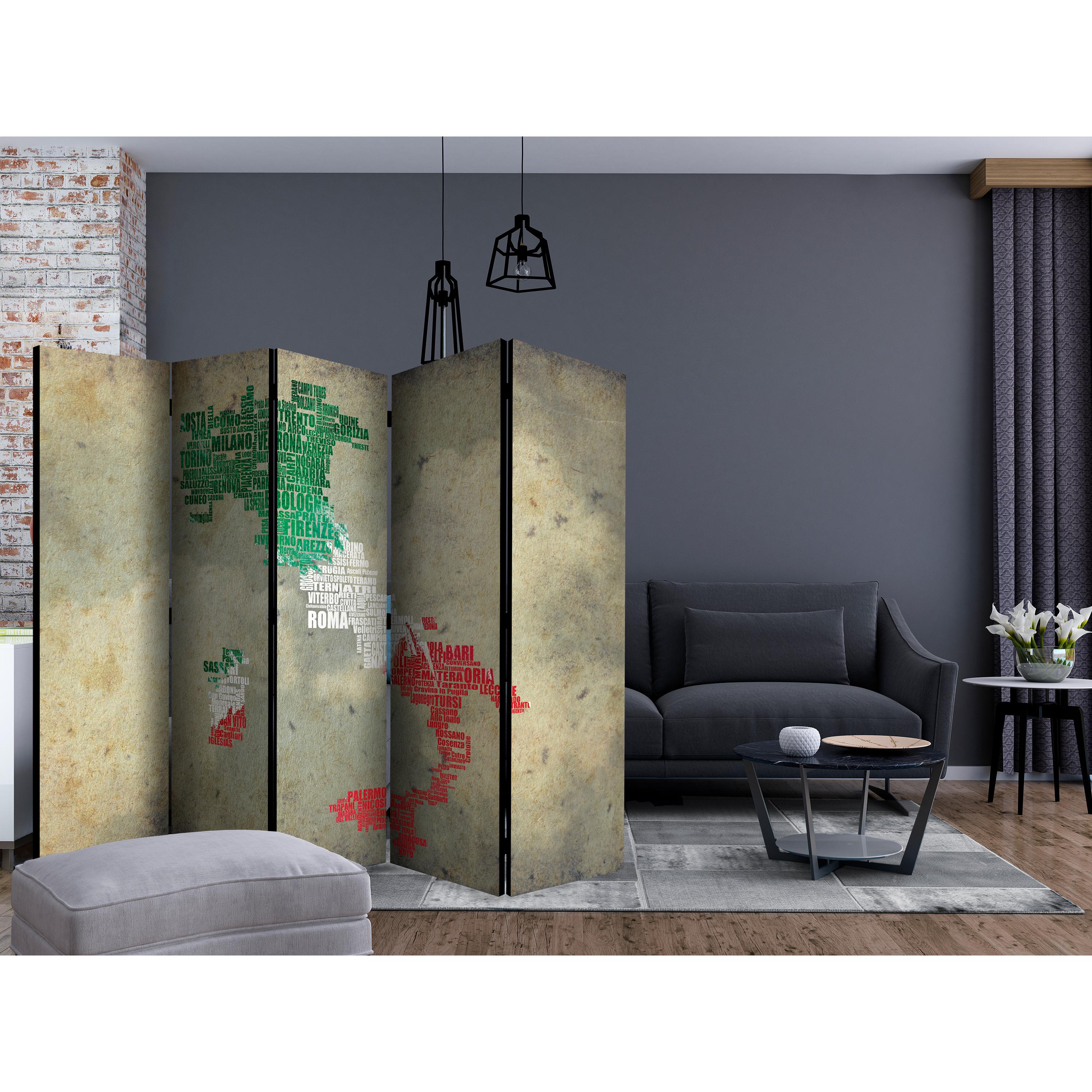 Rumsavdelare Skärmvägg Arkiio Viva Roma! II 225x172 cm