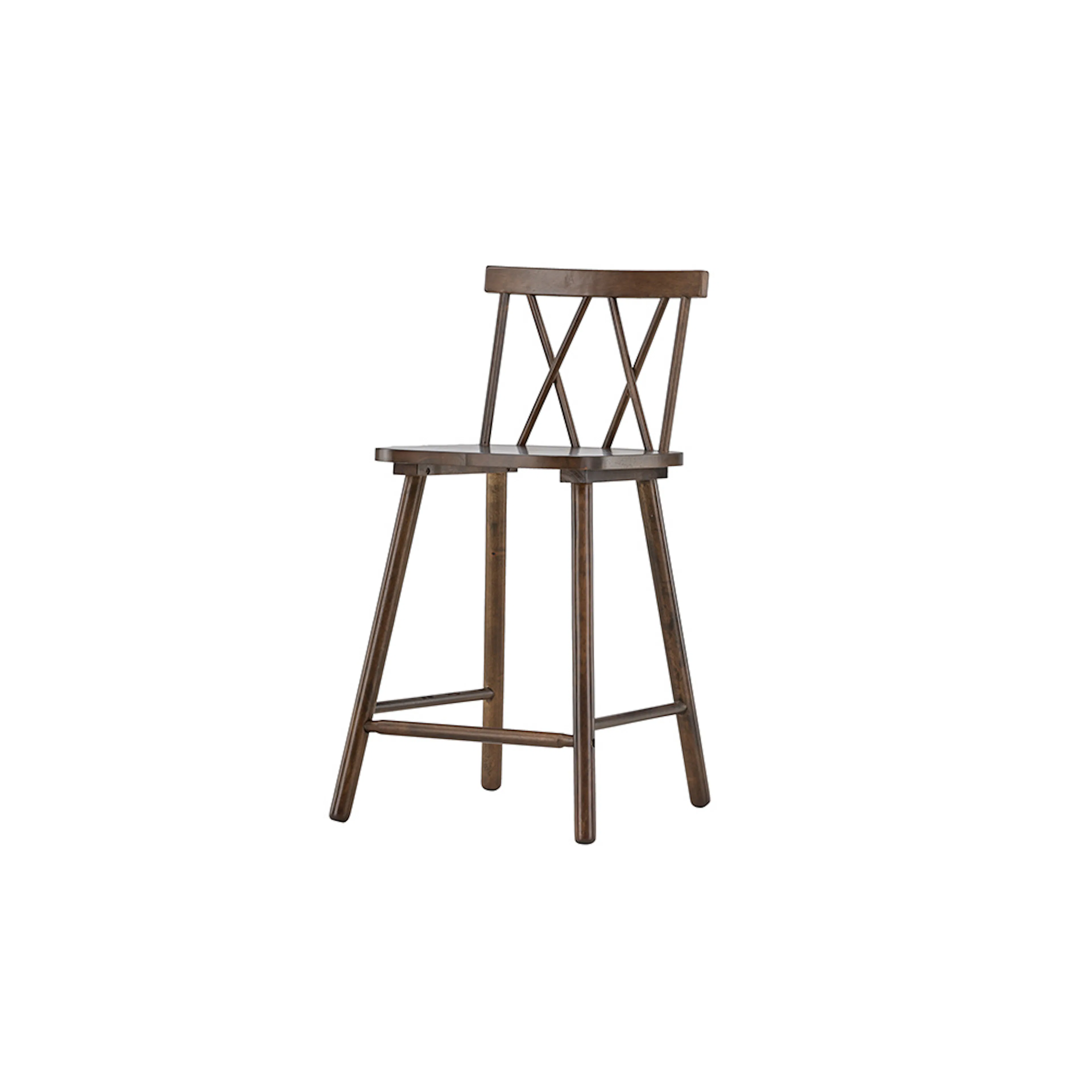 Mollöström Bar Chair - Mocca / Walnut Wood Brun