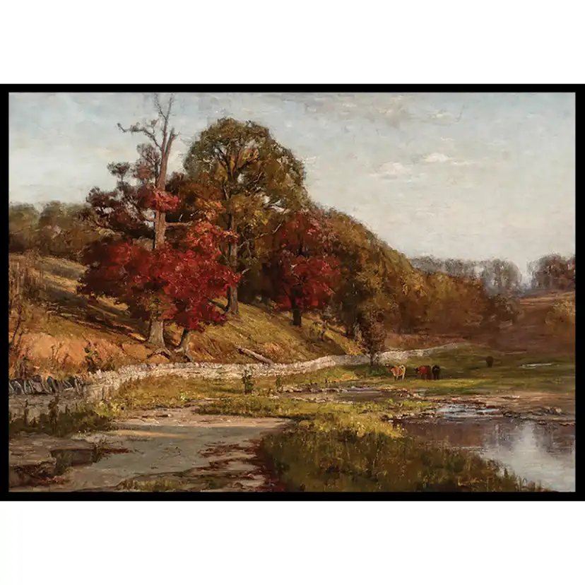 Poster Gallerix Oaks of Vernon By Theodore Clement Steele