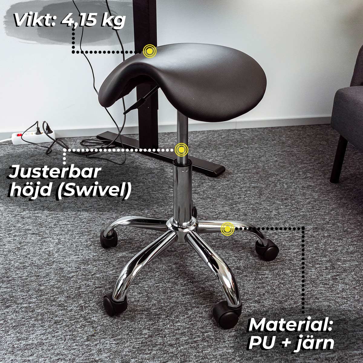 Sadelstol Lykke Comfort