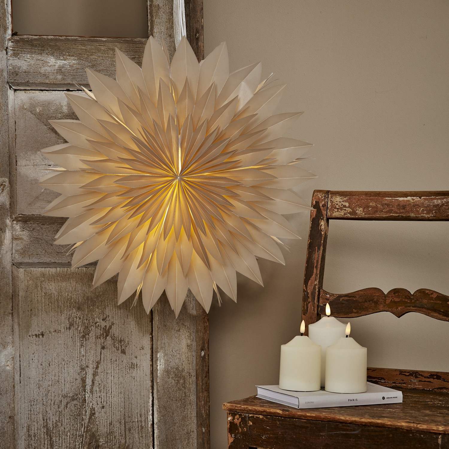 Stjärna Star Trading DIS 50 cm Beige