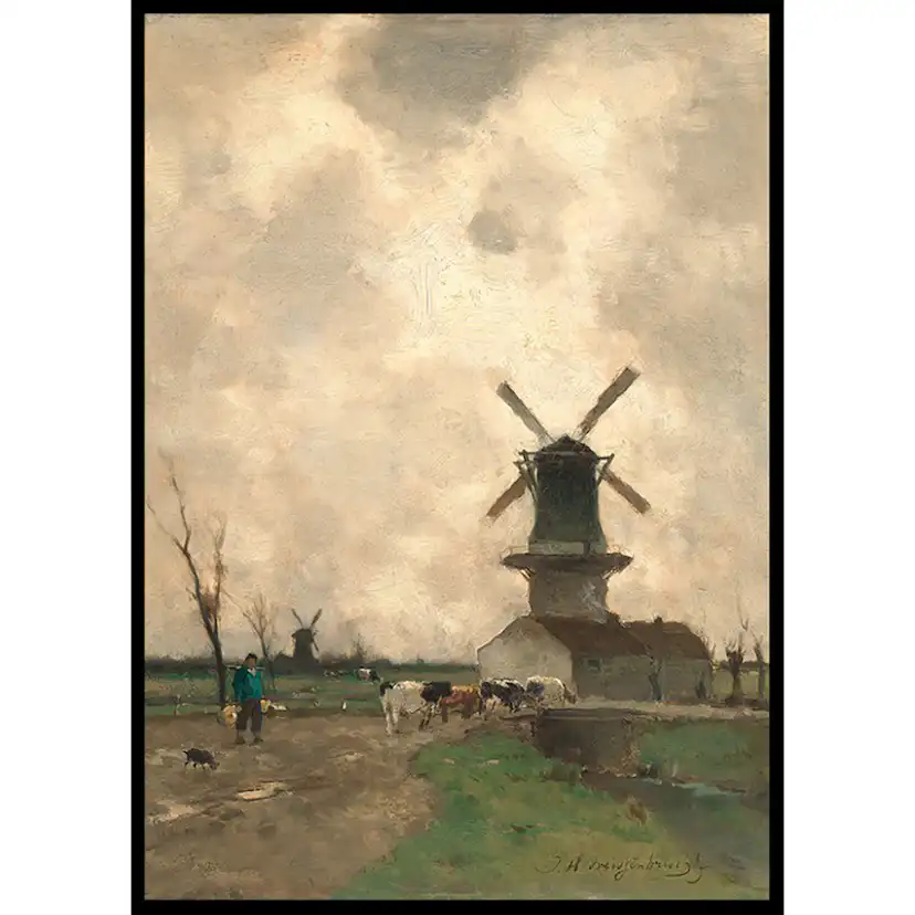 Poster Gallerix De Molen By Jan Hendrik Weissenbruch
