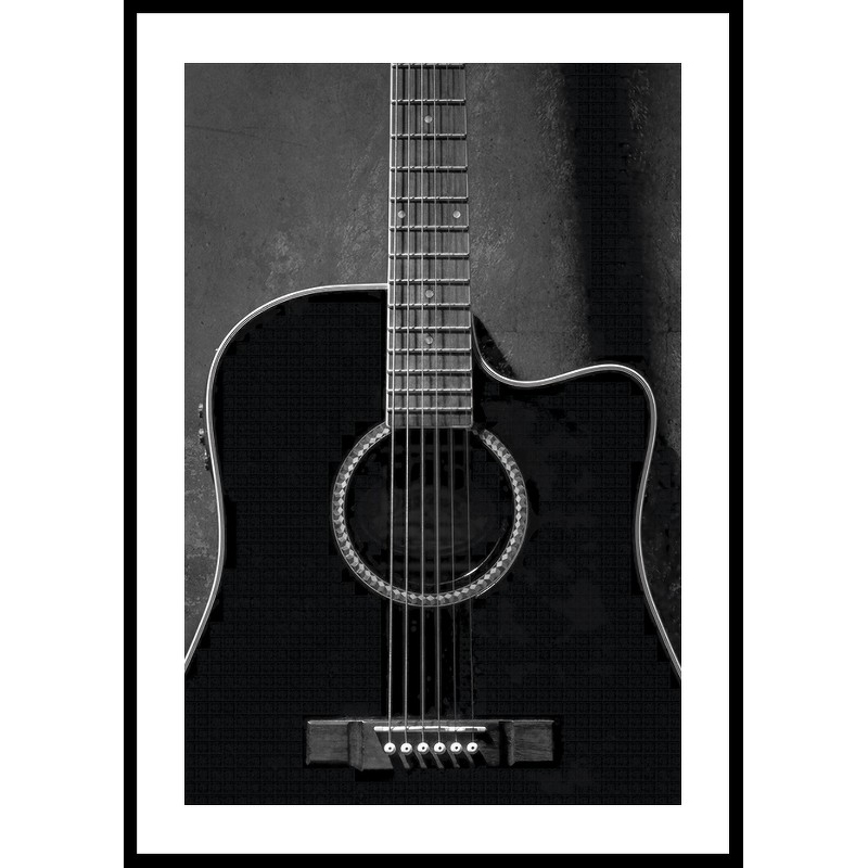 Poster Gallerix Black Guitarr