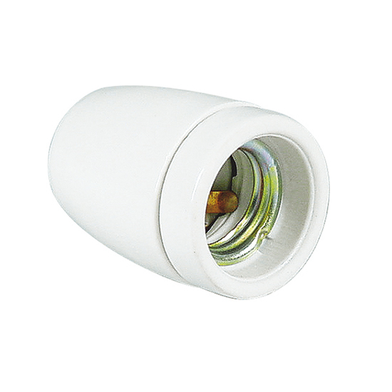 Lamphållare Malmbergs E27 Porslin Jordad