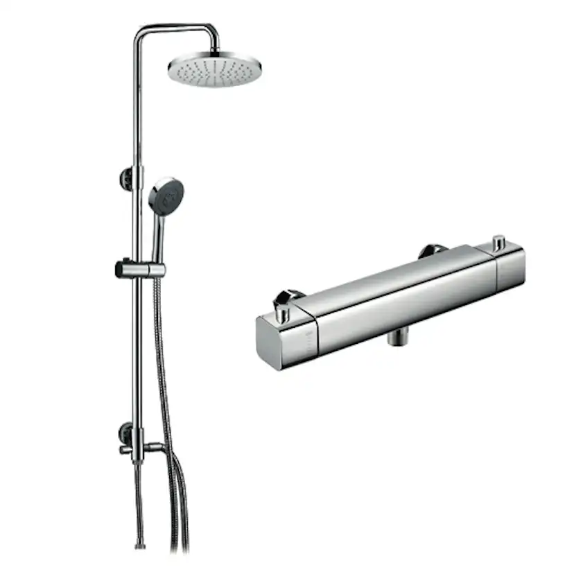 Takdusch Noro Fix med Duschtermostat Lounge Krom 160 cc