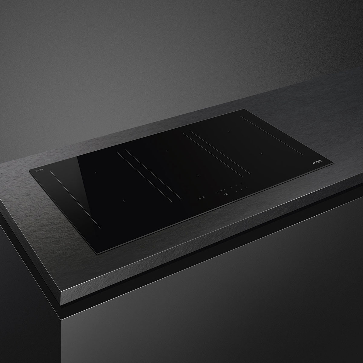 Induktionshäll Smeg SIM3964D Universal Svart Glas 6 Zoner