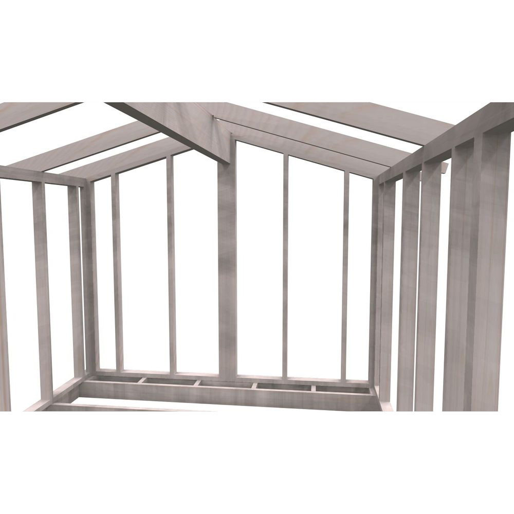 Friggebodsstomme Byggstommar 16 grader 4500x3190 mm Färdiga Sektioner
