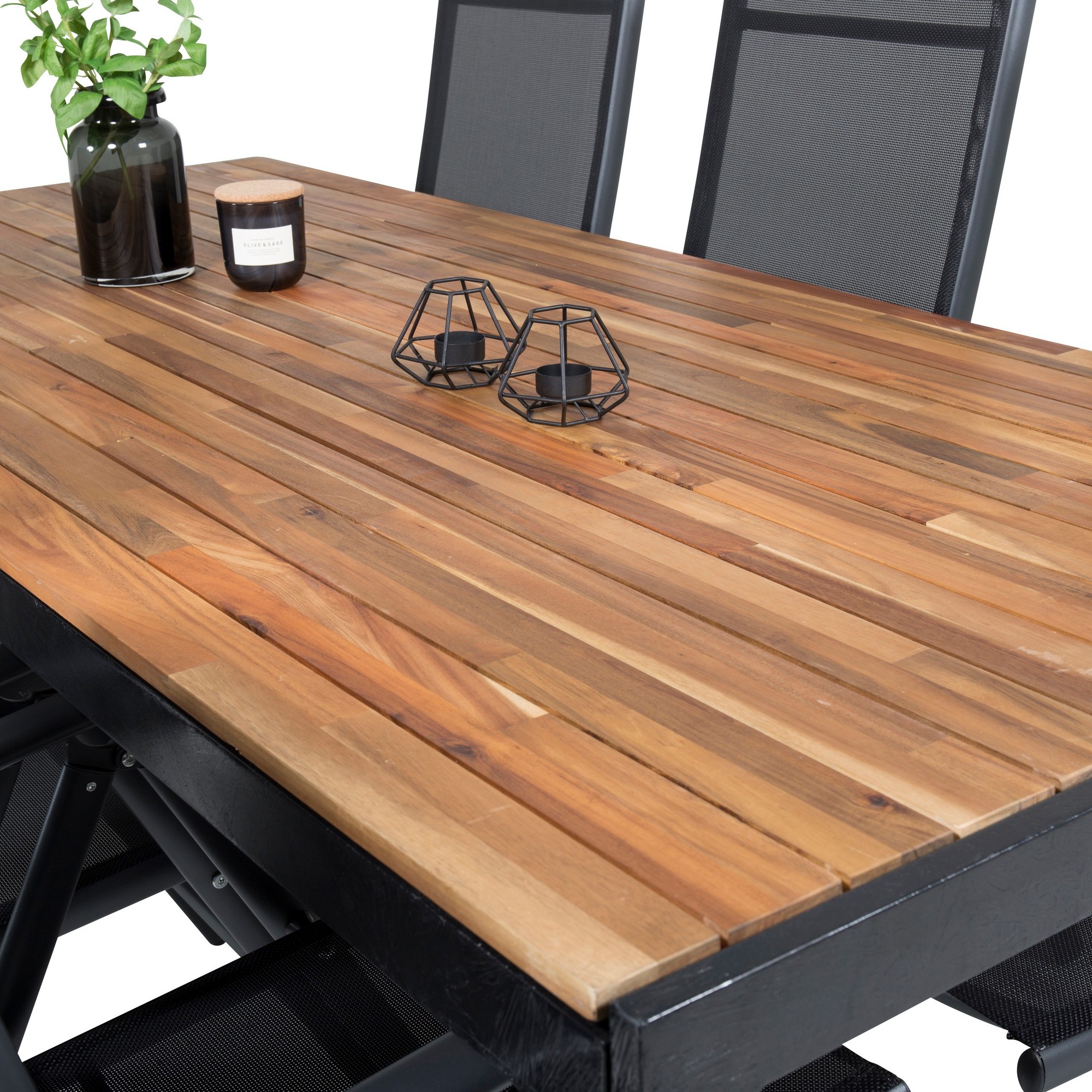 Matgrupp Venture Home Bois Matgrupp Utomhus 200cm med 6 Break Positionsstolar
