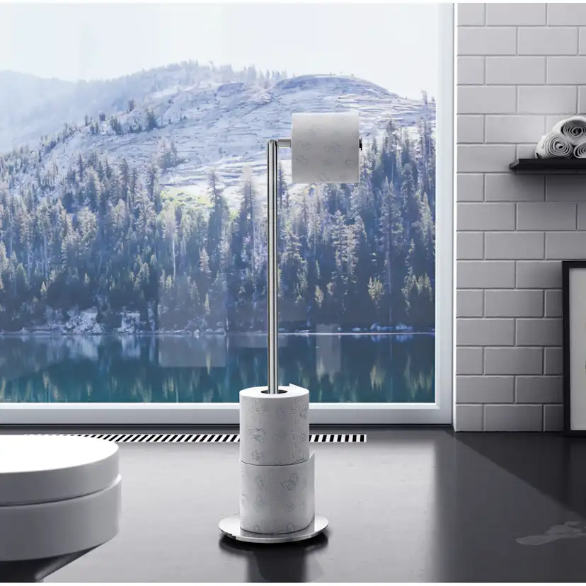 Toalettpappershållare Smedbo Outline Lite FK635 Rund Fot