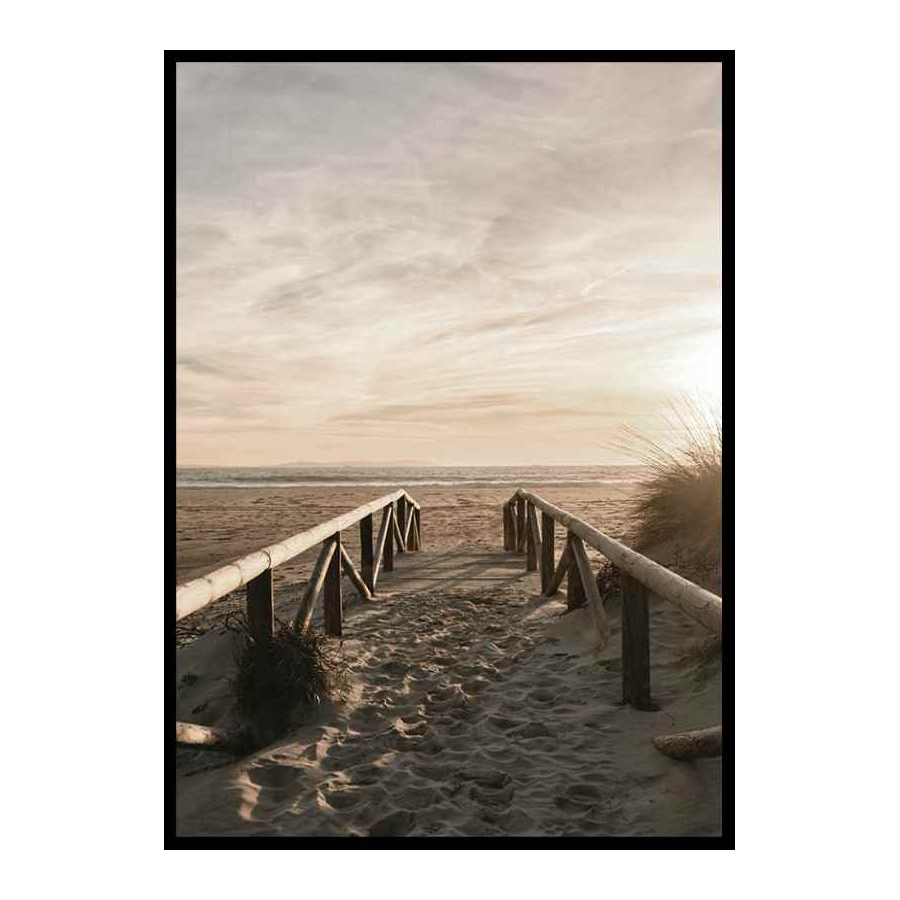 Poster Gallerix Path On Sand