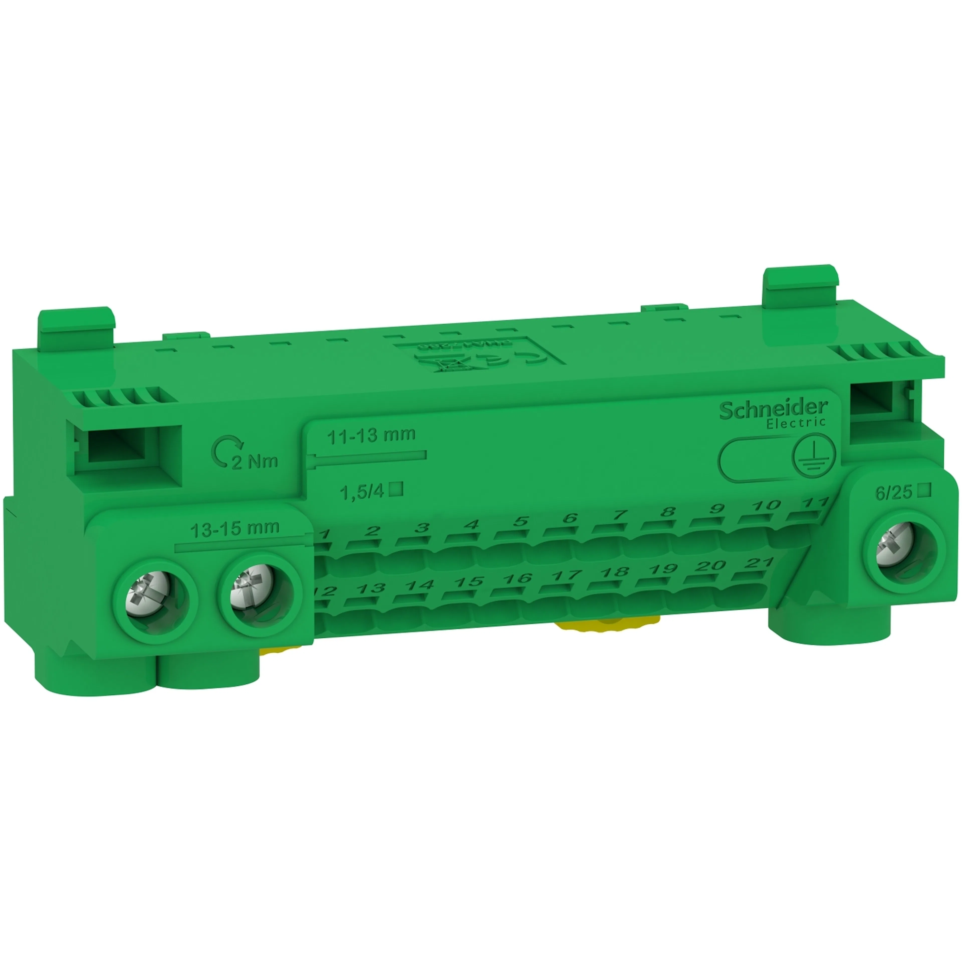 Jordplint Schneider Electric Linergy med 24 Anslutningar