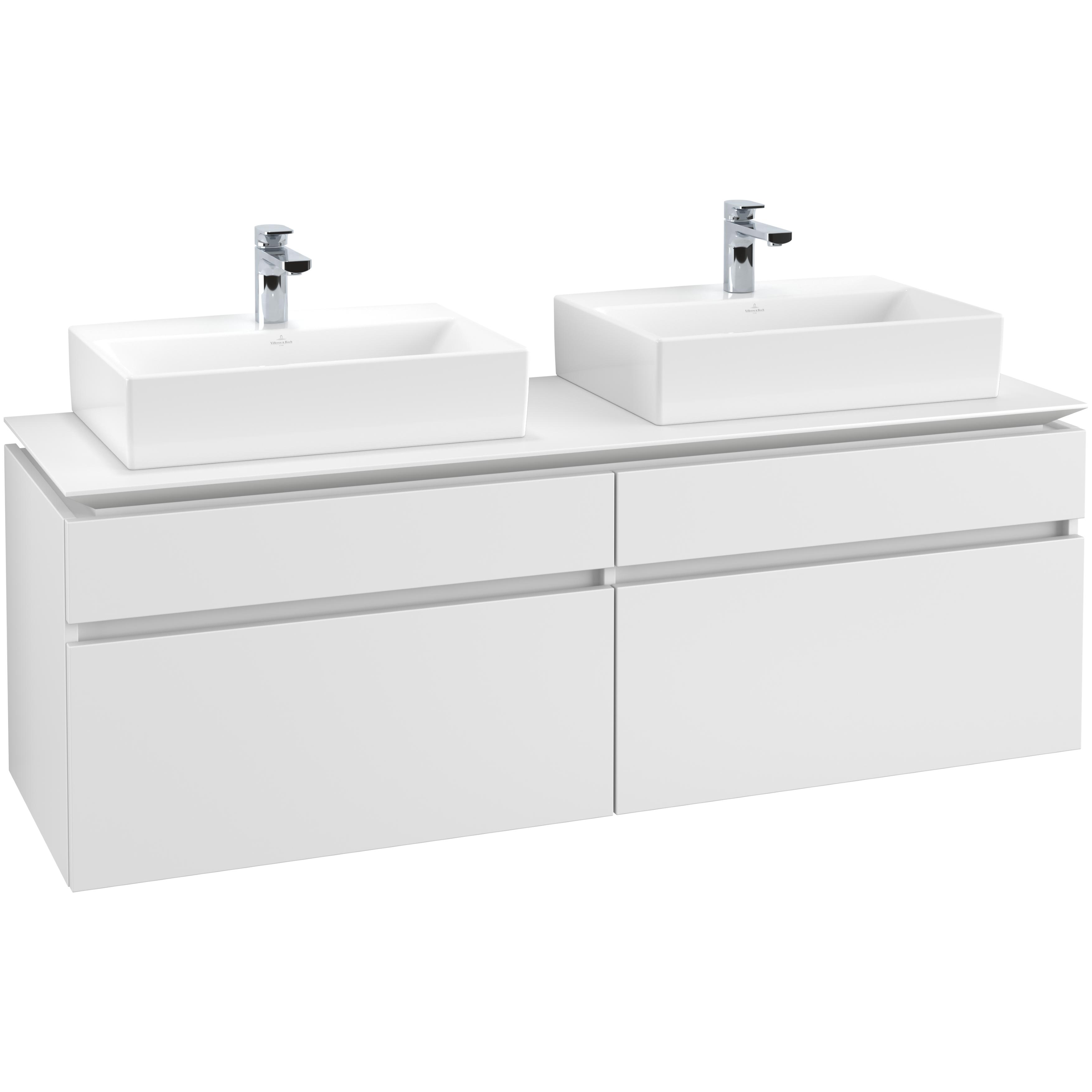 Tvättställsskåp Villeroy & Boch Legato 1600 med 4 Lådor för Två Tvättställ från Memento